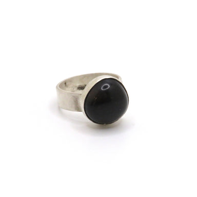 Black Tourmaline silver Ring
