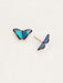 blue butterfly post earrings