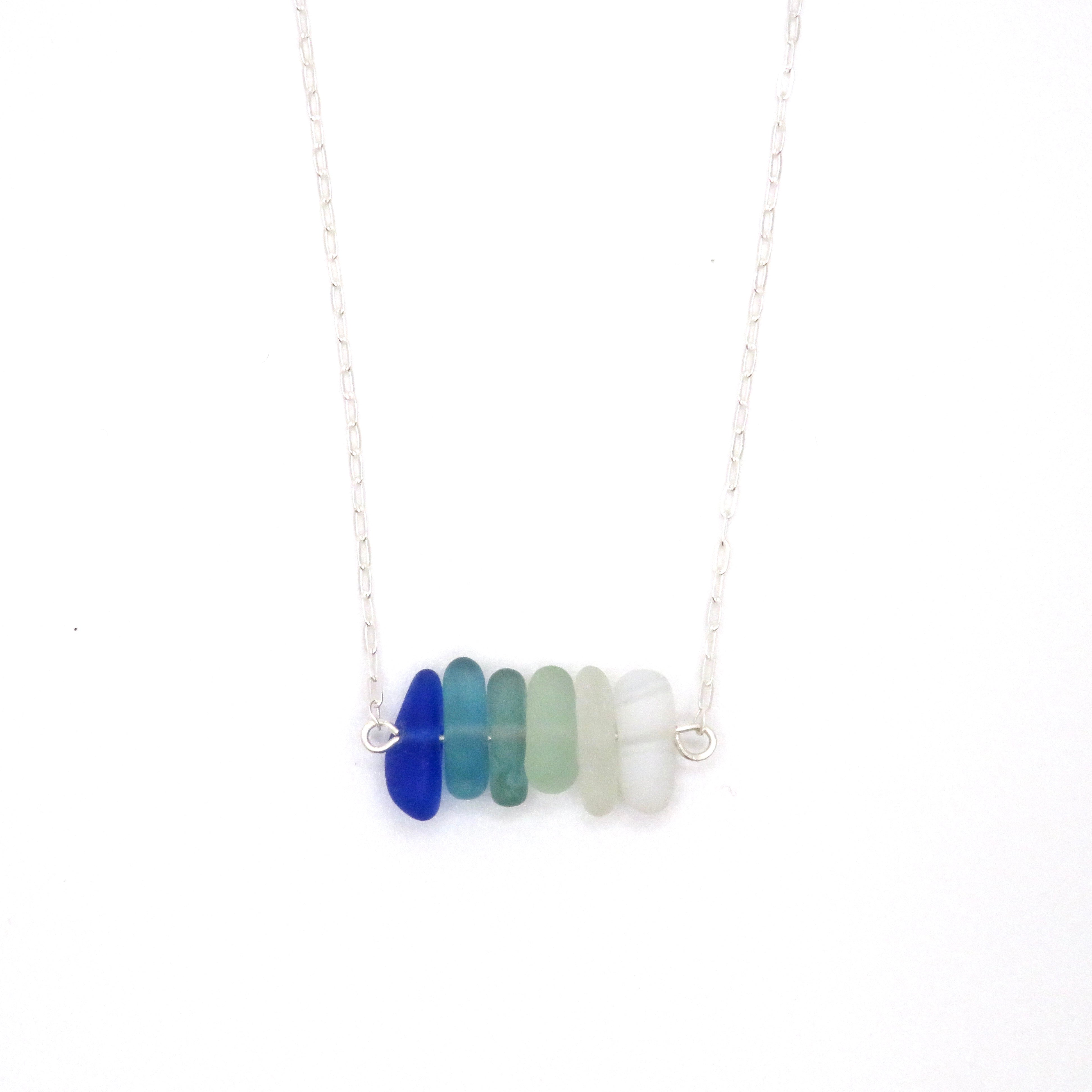 This Tiny Ocean Sea Glass Bar Necklaces