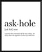 ask hole noun greeting card
