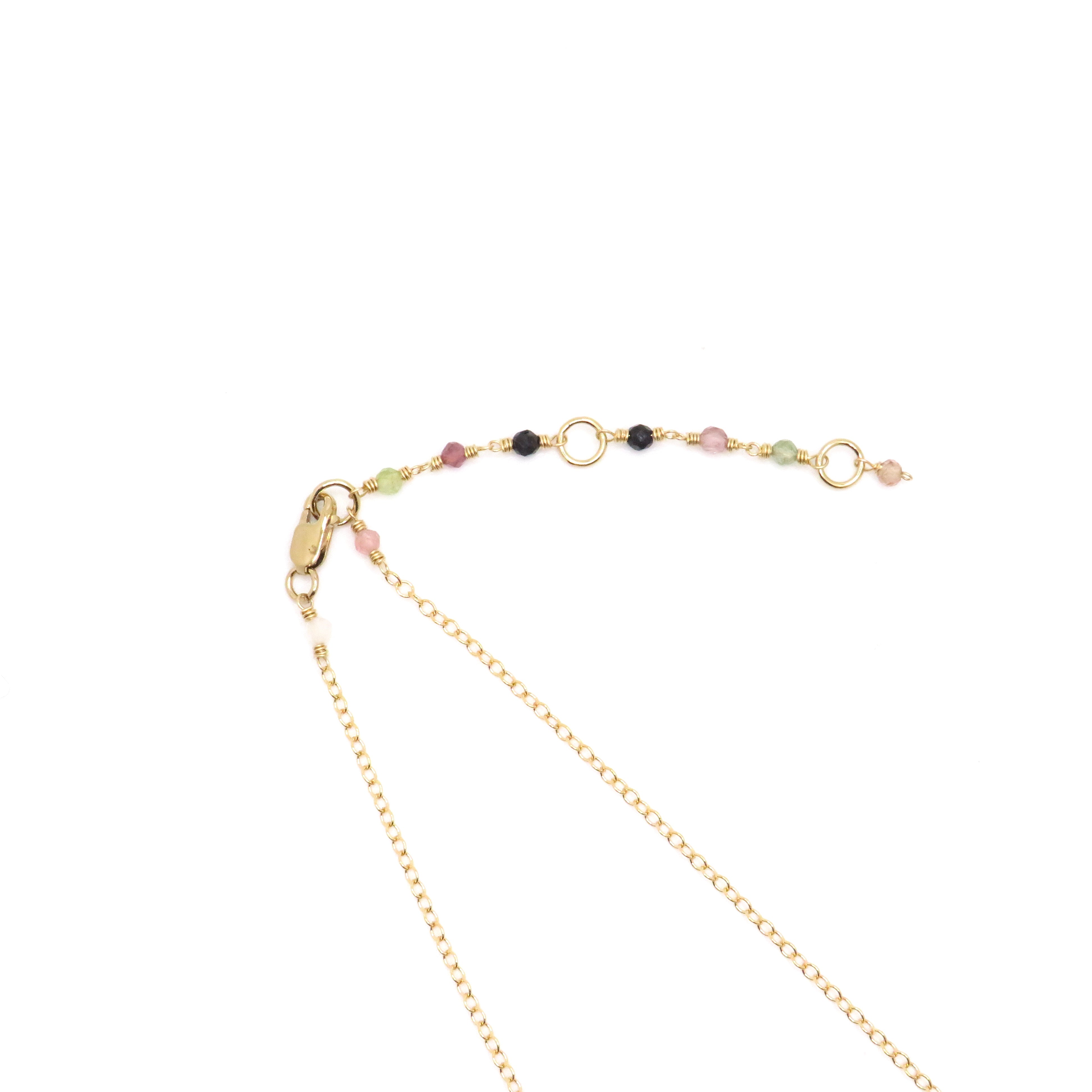 gemstone branch necklace