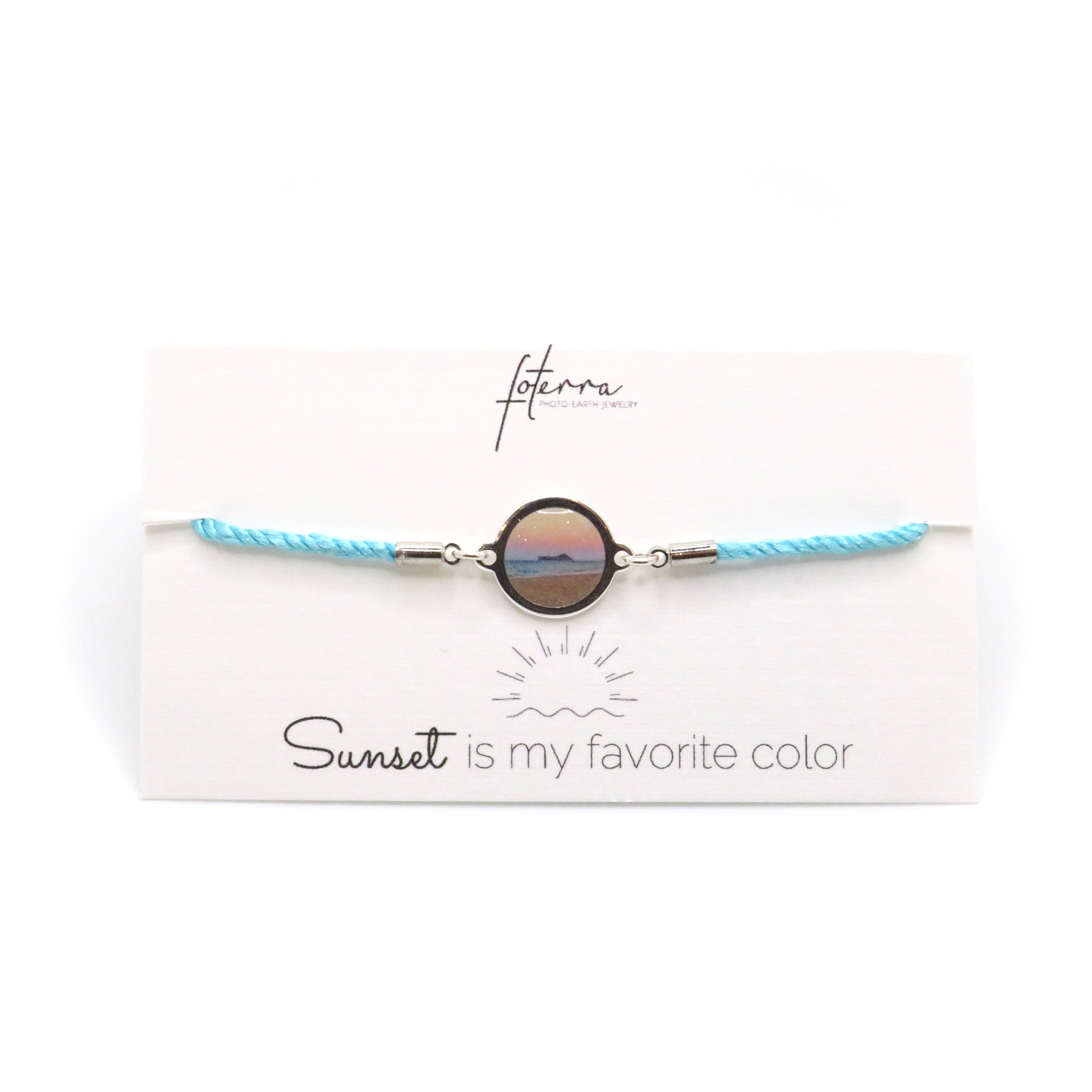 Slide Bracelet - Sunset Is My Favorite Color | Turquoise & Silver