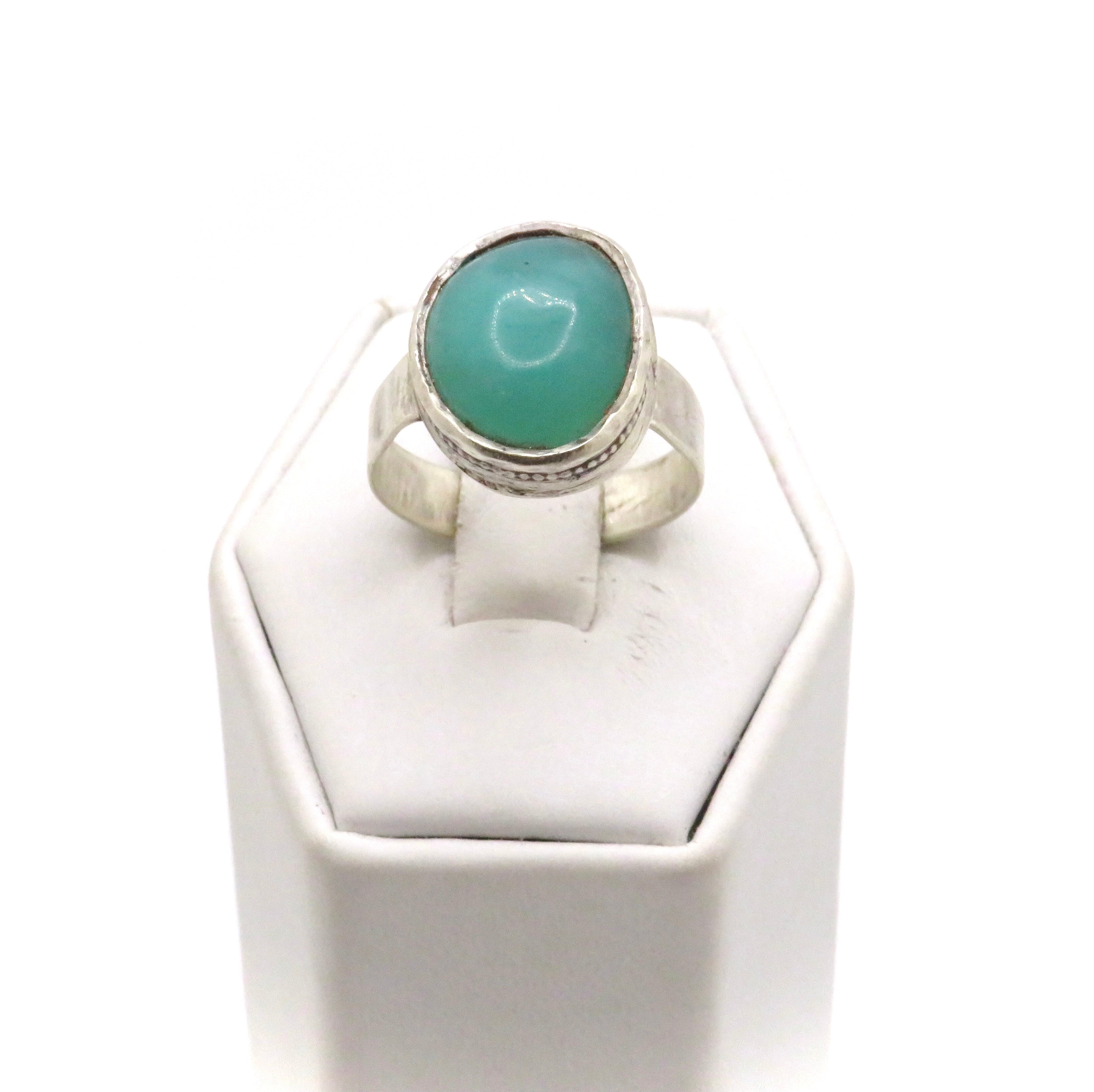 Chrysoprase and Sterling Silver Rings