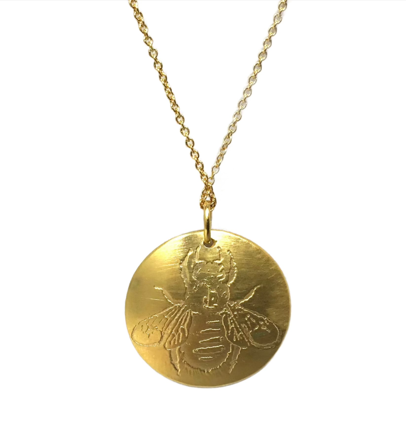 gold bee pendant