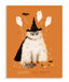 Cat Witch Halloween greeting card