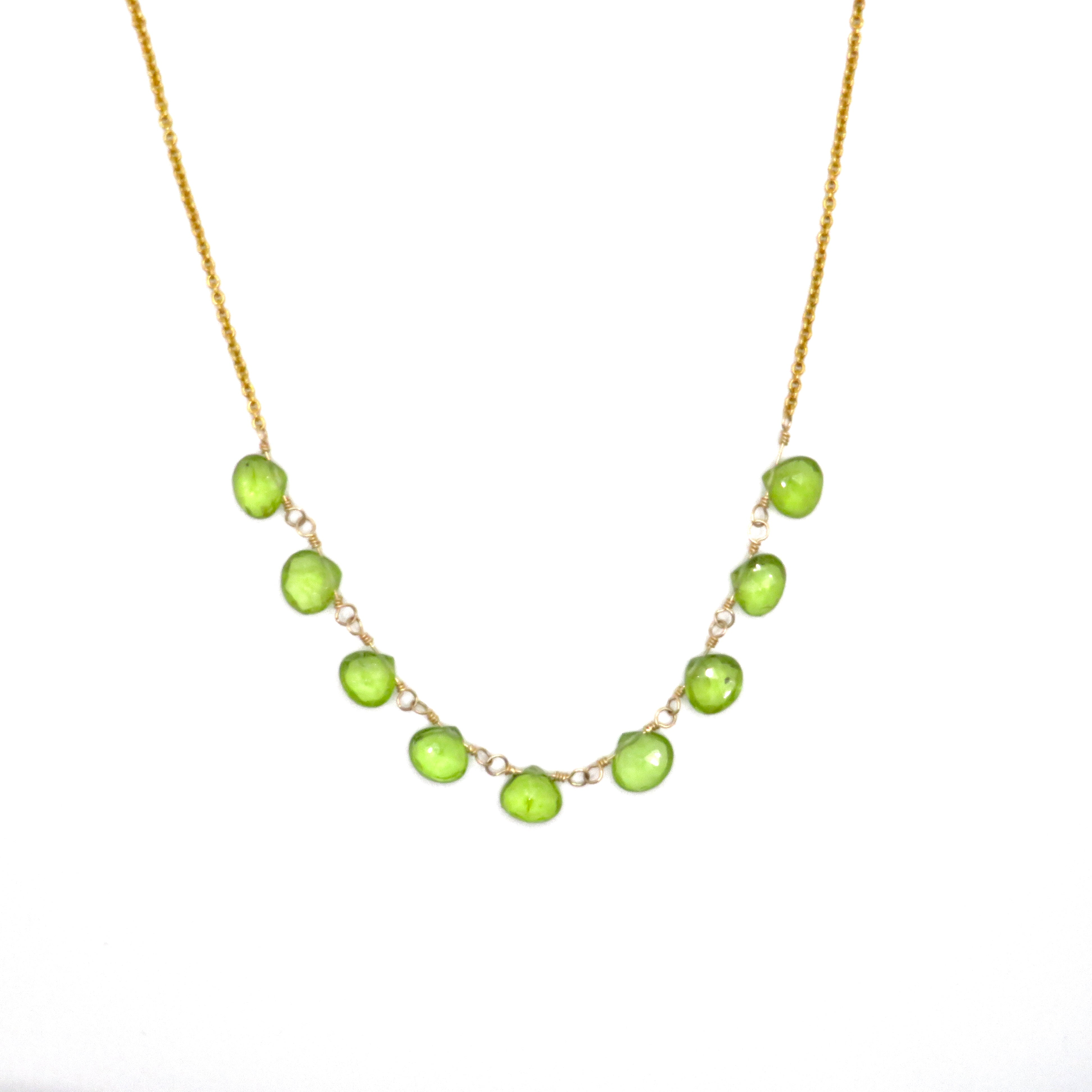 green peridot necklace