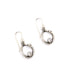 stone hoop earrings