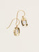 gold hanging earrings