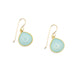 blue Chalcedony drop earrings