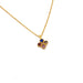 gold pendant glass necklace