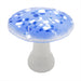 blue glass mushroom night light