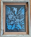 Blue Pelican and kelp linoprint art