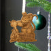 Mouse wood ornament