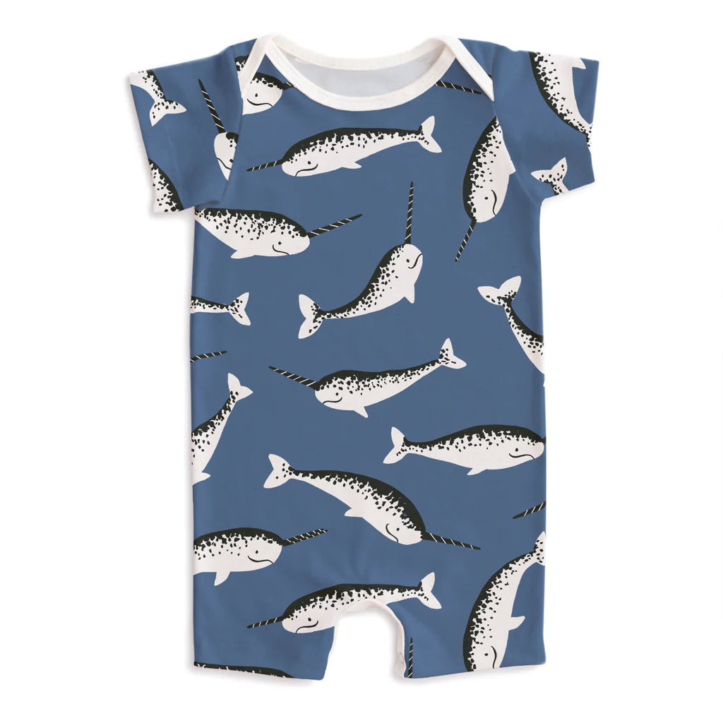 narwhal baby onesie