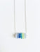 blue sea glass necklace