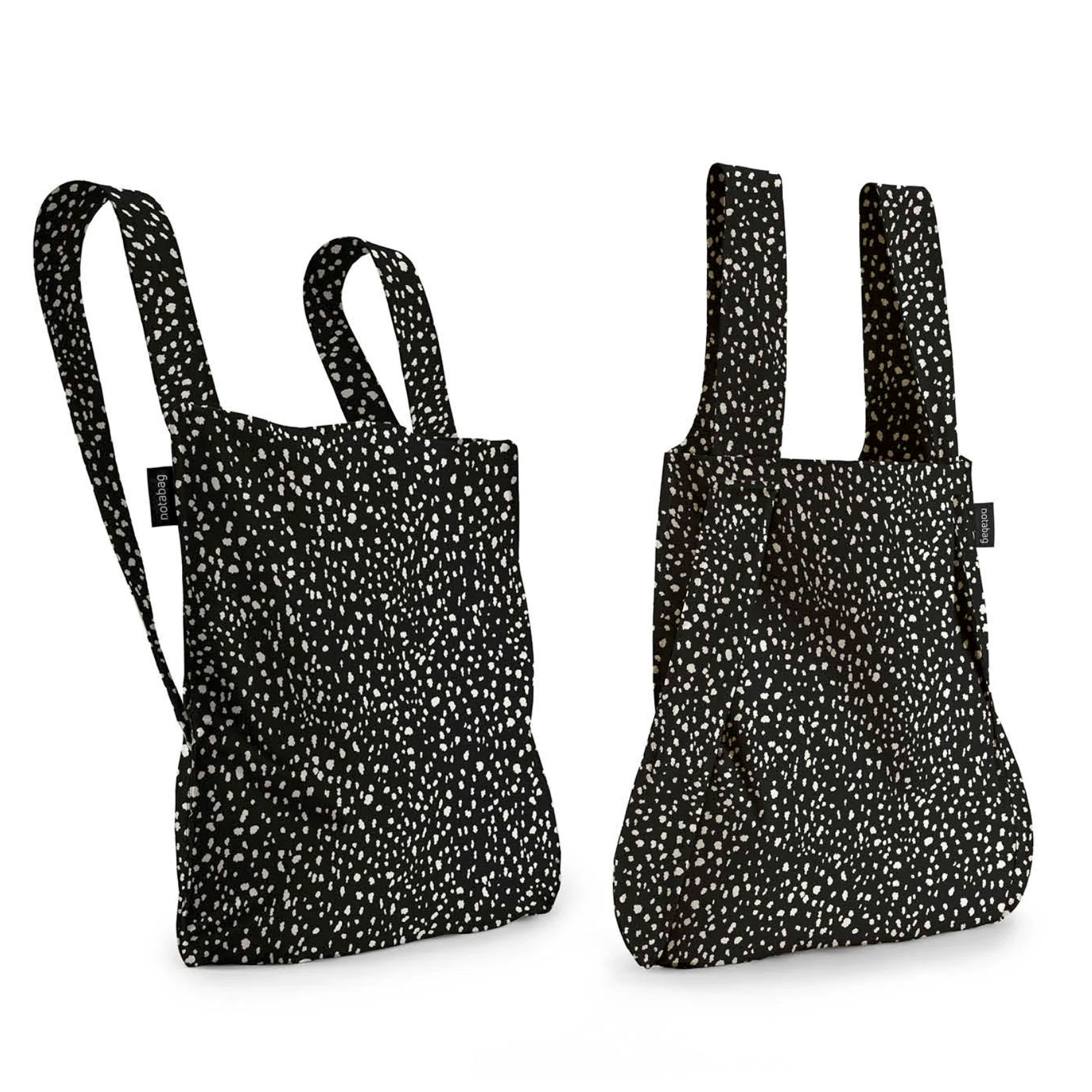 black foldable backpack