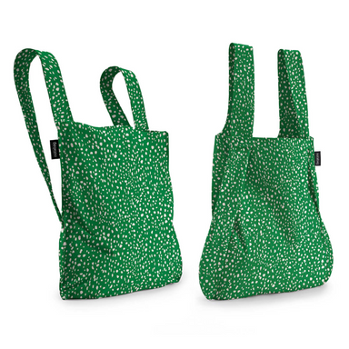 green foldable backpack