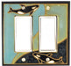 Orca double wide ceramic light switch plate