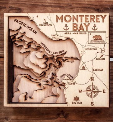 wood map Monterey