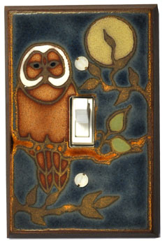 Owl Ceramic Light Switch Plates — ARTISANS & agency