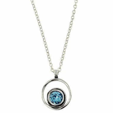 blue swarovski crystal necklace