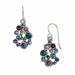 swarovski crystal silver earrings