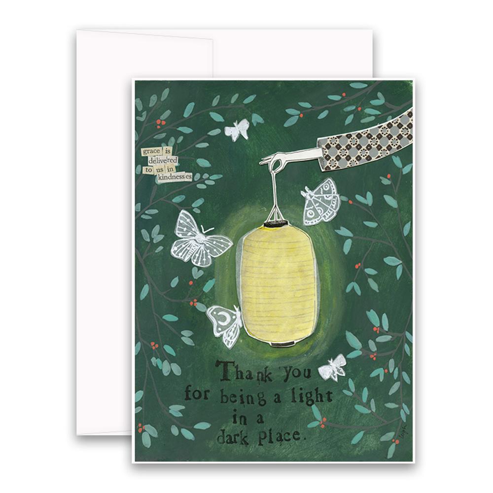 Thank you for being a light Greeting Card