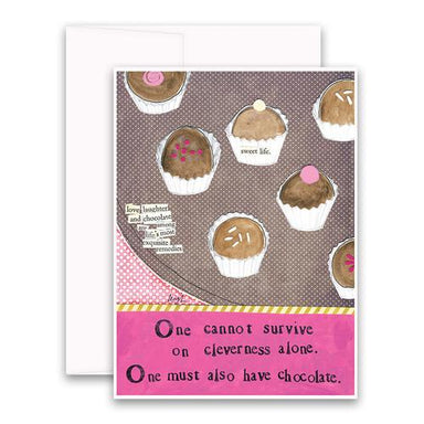 One cannot survive on cleverness alone Greeting Card