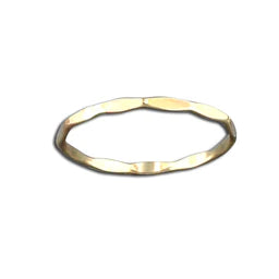 gold facet think ring