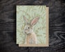 bunny blank greeting card