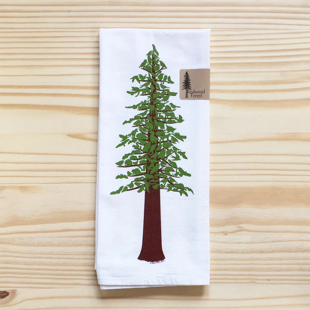 Tree tea towel