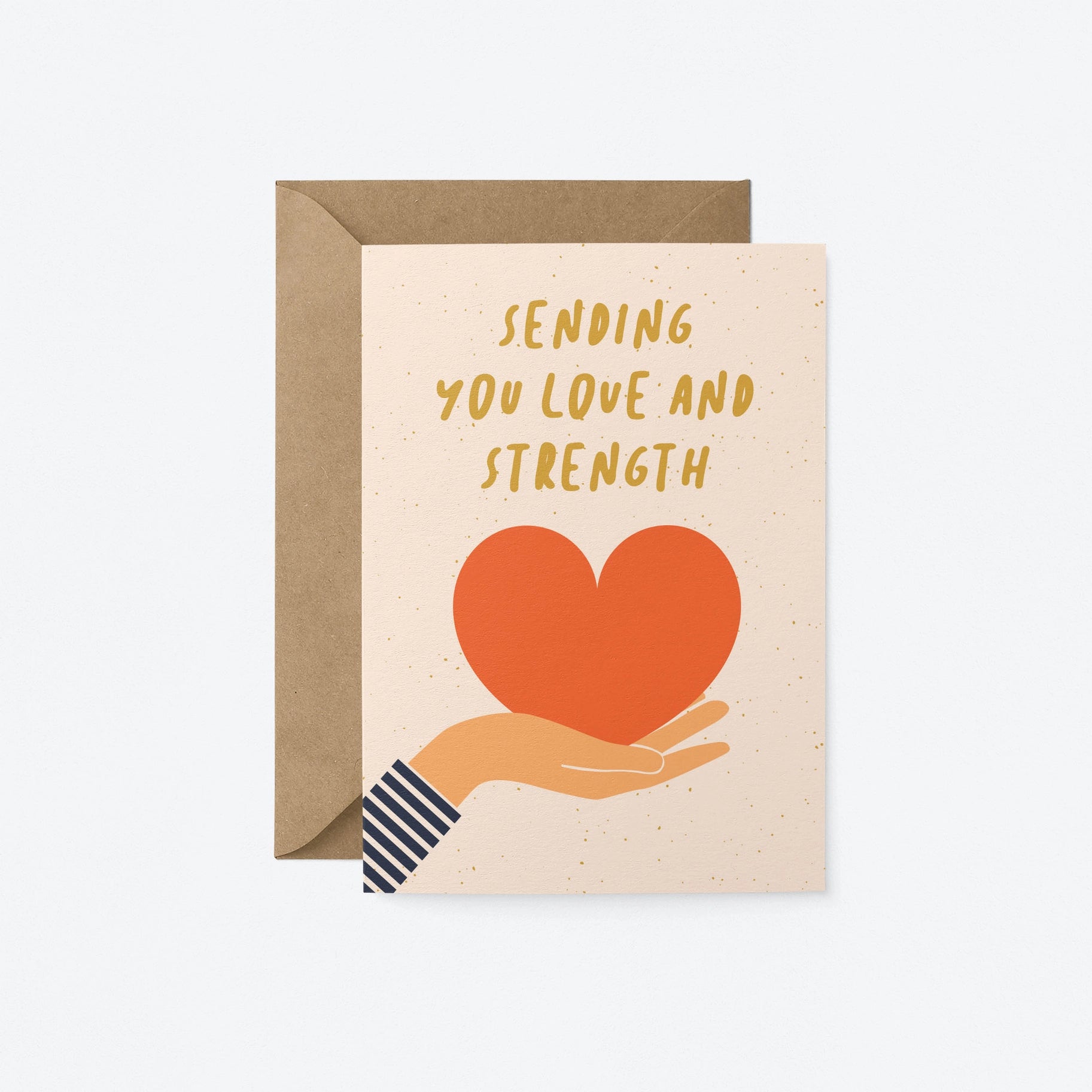 sending you love and strength greeting card
