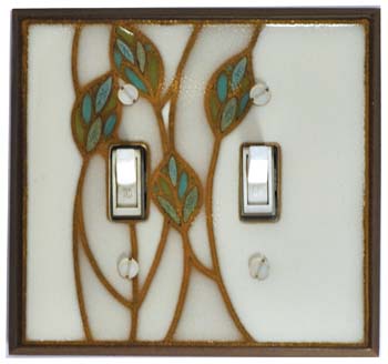 double wide ceramic light switch plate