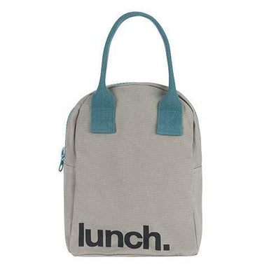 cotton lunch bag with zipper